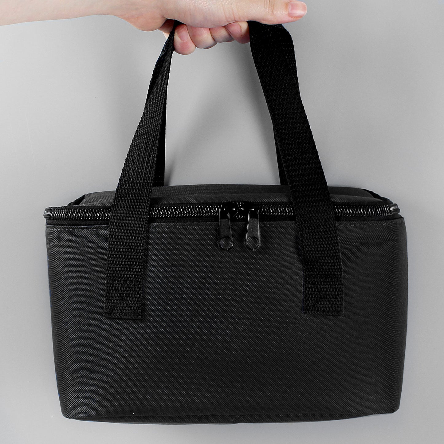 Personalised Rachael Hale Doodle Pug Black Lunch Bag - Personalise It!