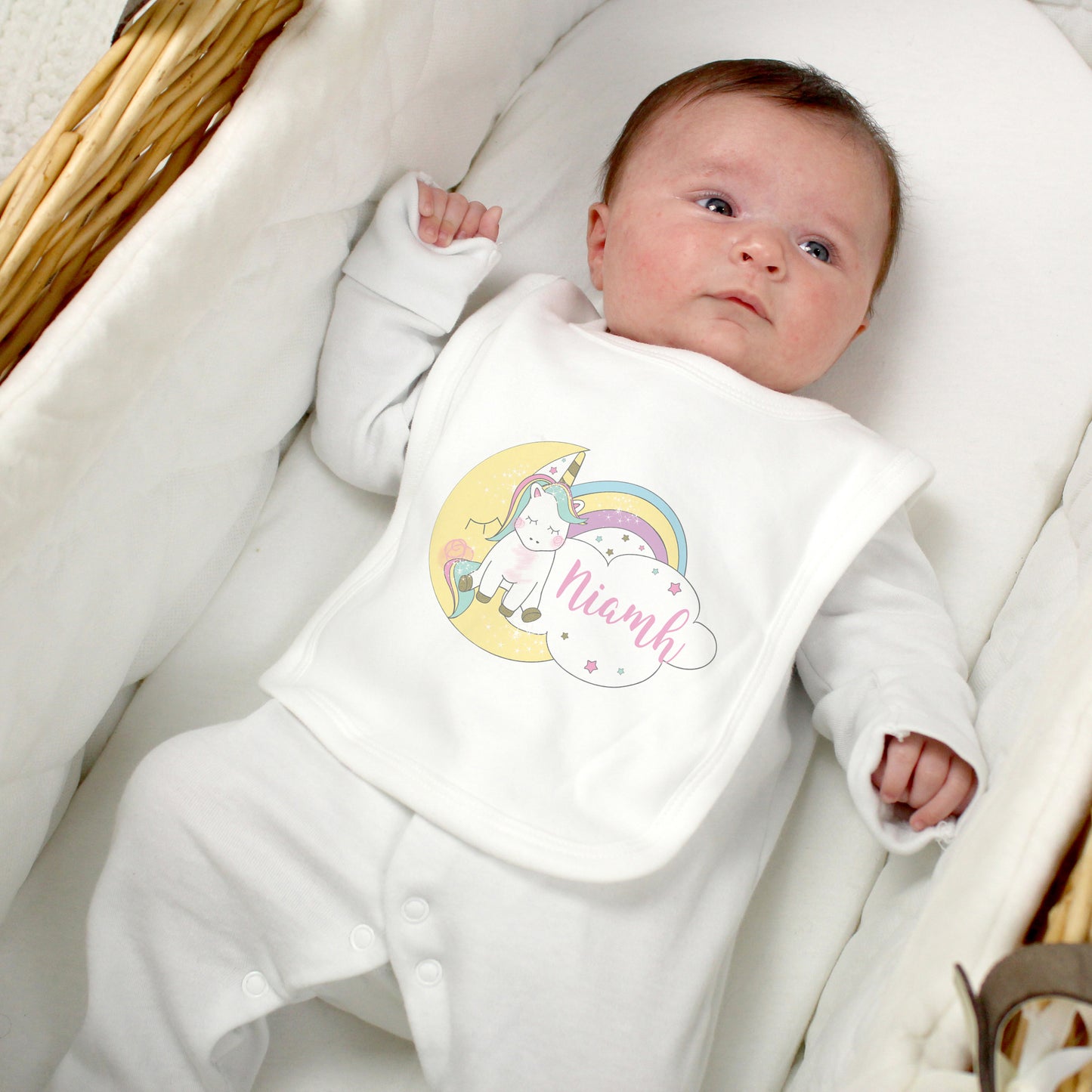Personalised Baby Unicorn Bib - Personalise It!
