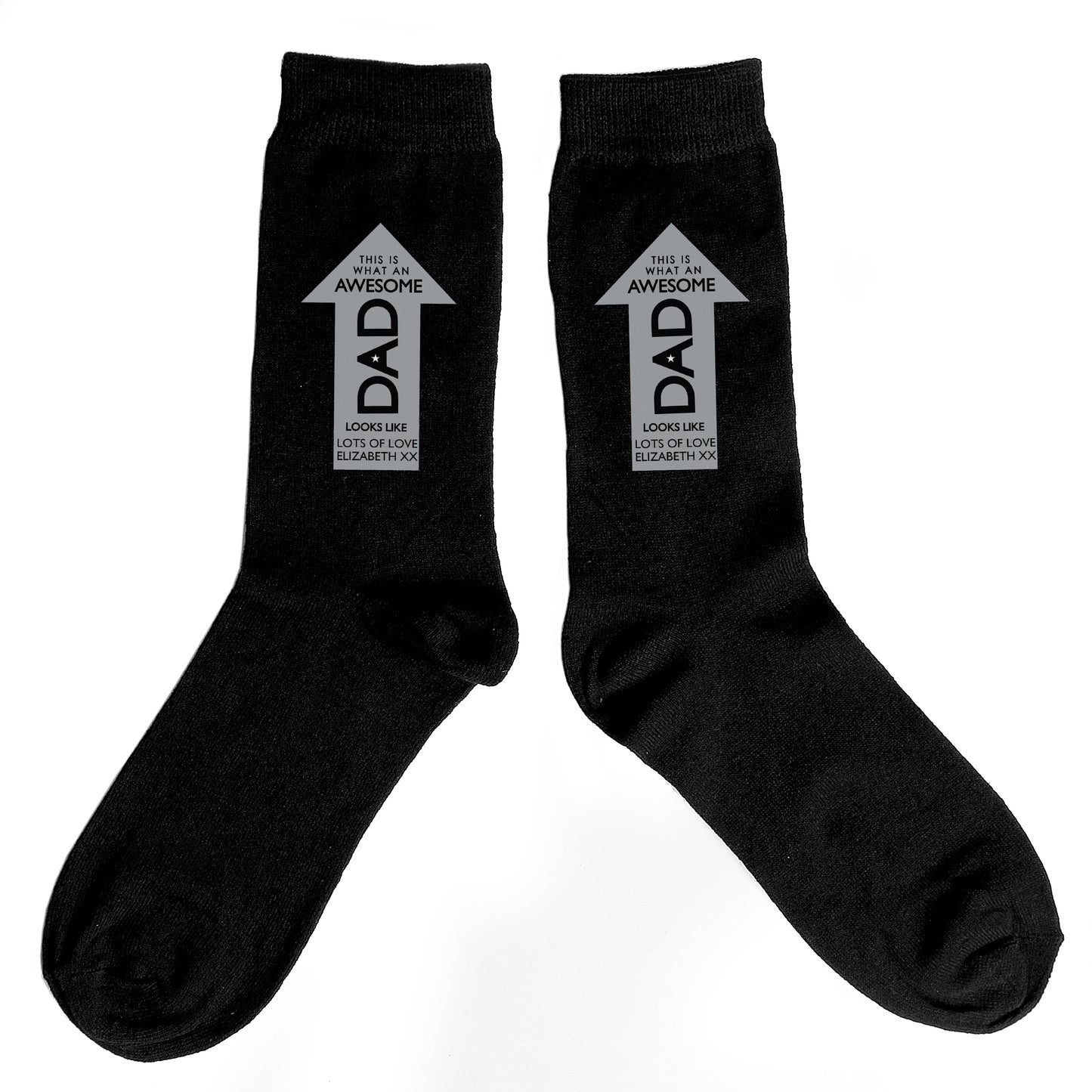 Personalised Awesome Dad Men's Socks - Personalise It!