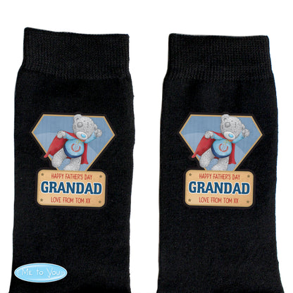 Personalised Me To You Super Hero Mens Socks - Personalise It!