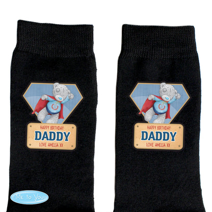 Personalised Me To You Super Hero Mens Socks - Personalise It!