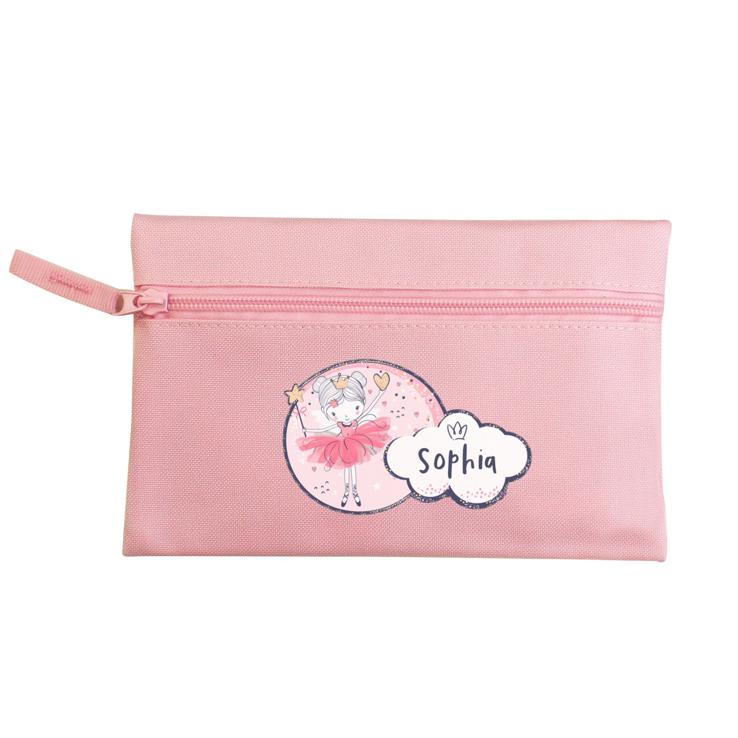 Personalised Fairy Princess Pink Pencil Case - Personalise It!