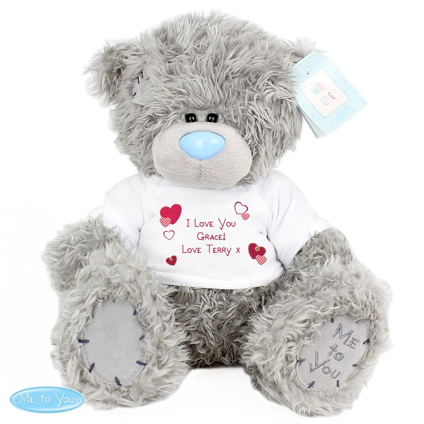 Personalised Me to You Bear Hearts - Personalise It!