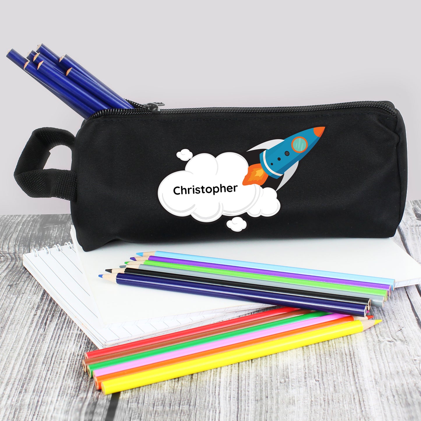 Personalised Rocket Pencil Case - Personalise It!