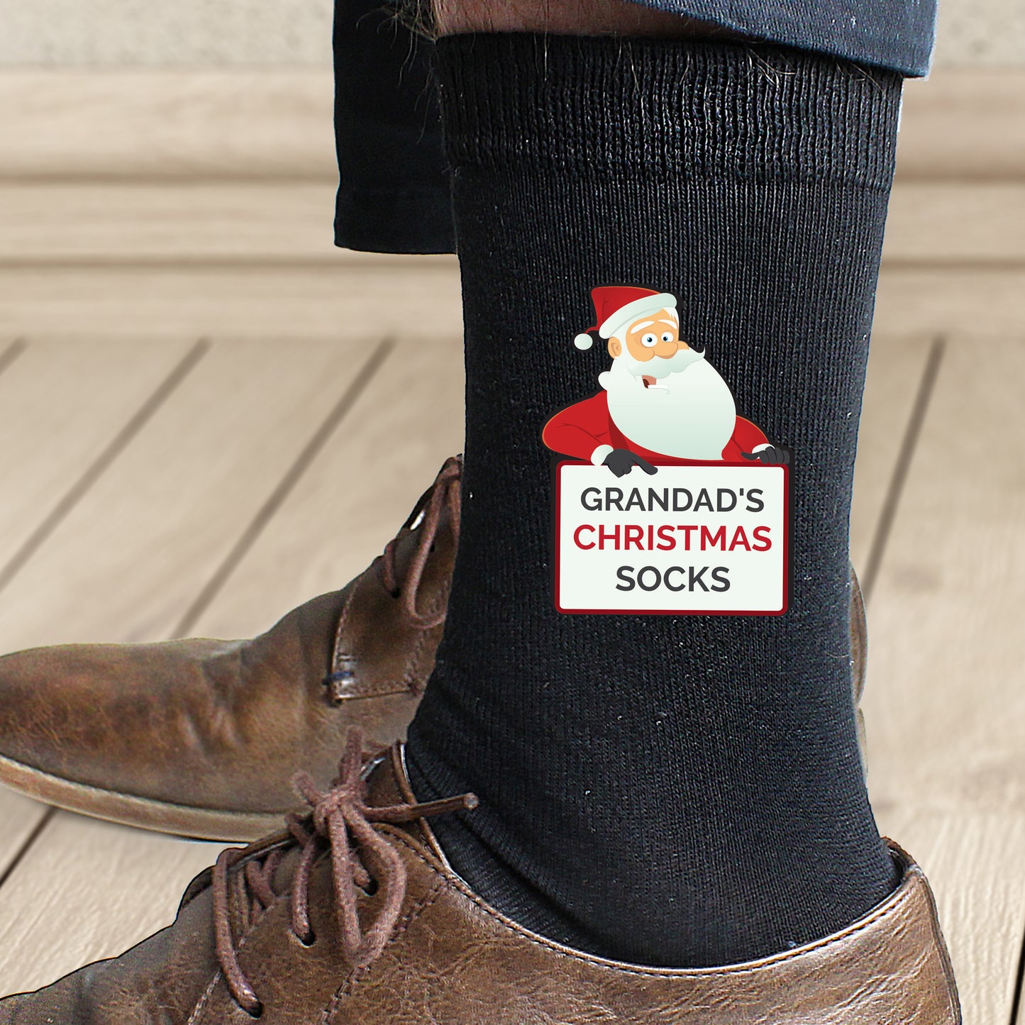 Personalised Santa Claus Christmas Socks - Personalise It!