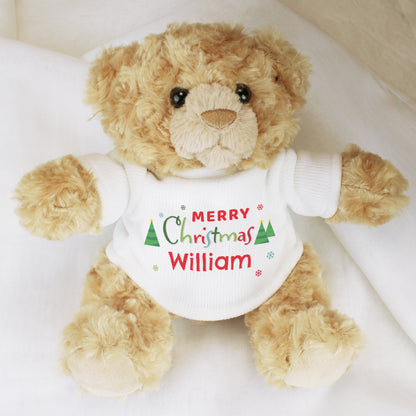 Personalised Merry Christmas Teddy Bear - Personalise It!