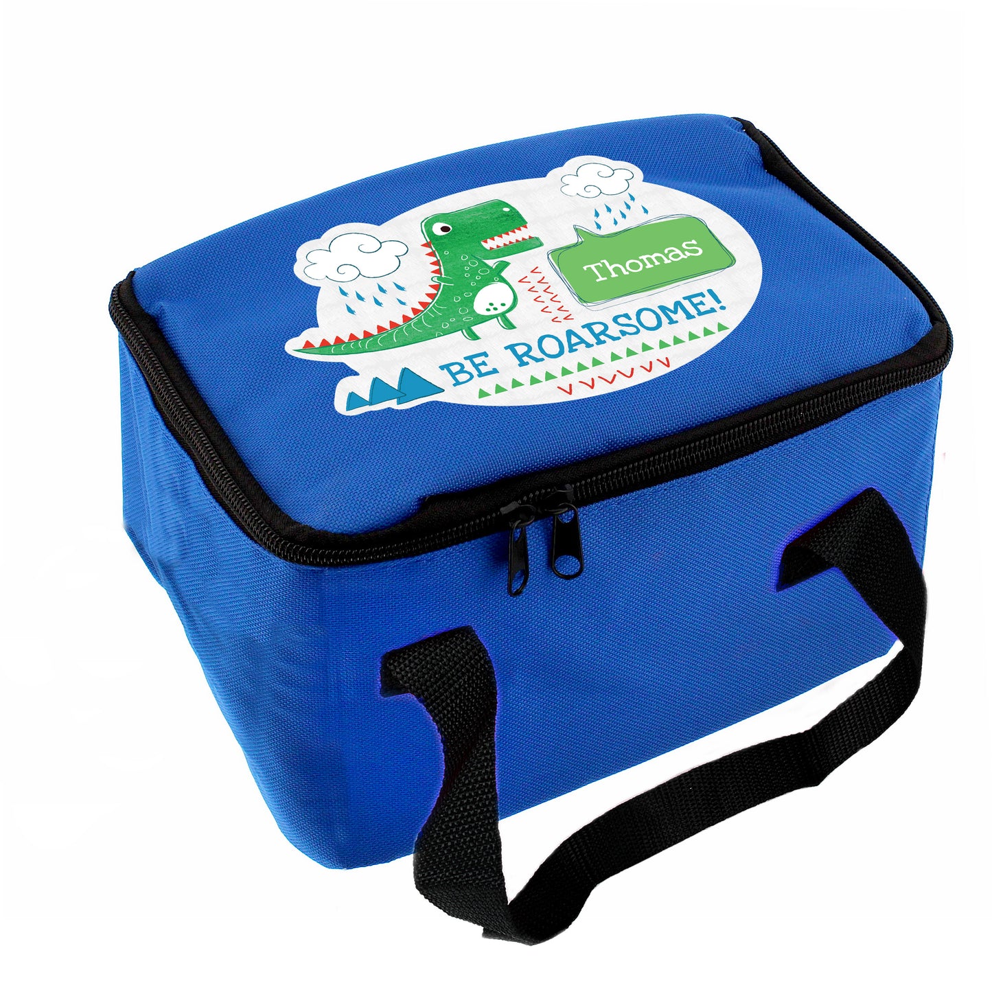 Personalised 'Be Roarsome' Dinosaur Lunch Bag - Personalise It!