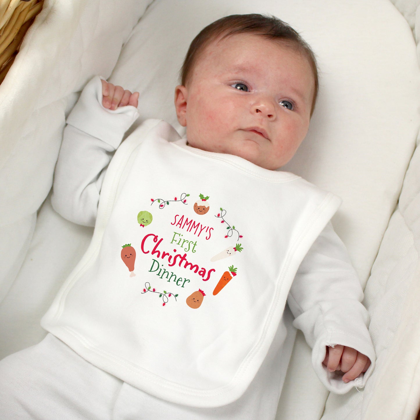 Personalised 'First Christmas Dinner' Bib - Personalise It!