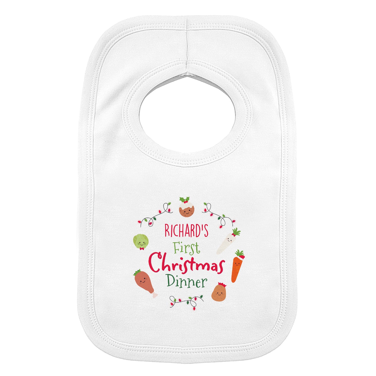 Personalised 'First Christmas Dinner' Bib - Personalise It!