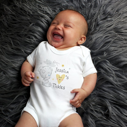 Personalised Tiny Tatty Teddy I Heart 0-3 Months Baby Vest - Personalise It!