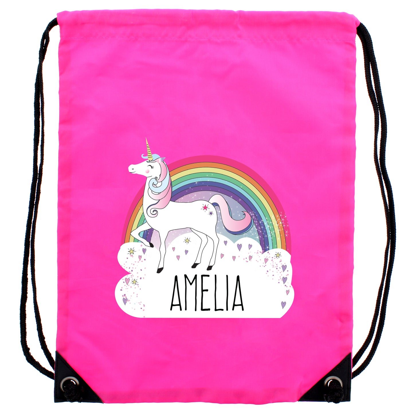 Personalised Unicorn Pink Kit Bag - Personalise It!