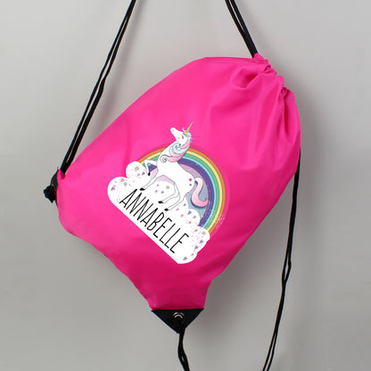 Personalised Unicorn Pink Kit Bag - Personalise It!