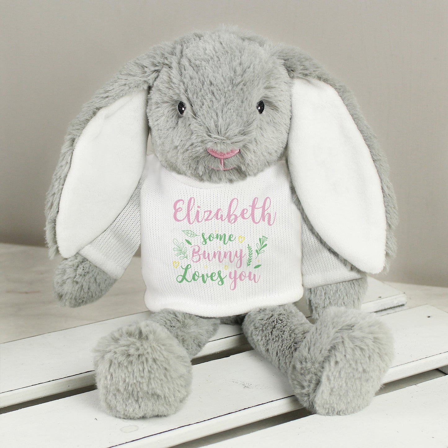 Personalised 'Some Bunny Loves You' Bunny Rabbit - Personalise It!