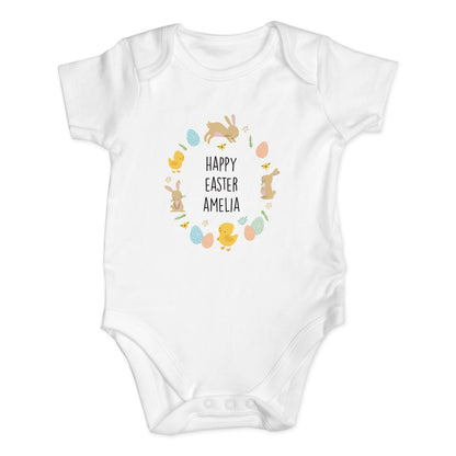 Personalised Easter Bunny & Chick Baby Vest - Personalise It!