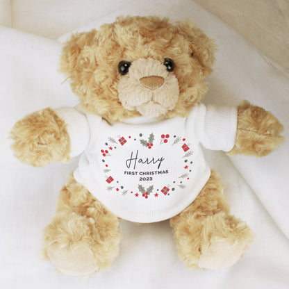 Personalised Christmas Teddy Bear - Personalise It!