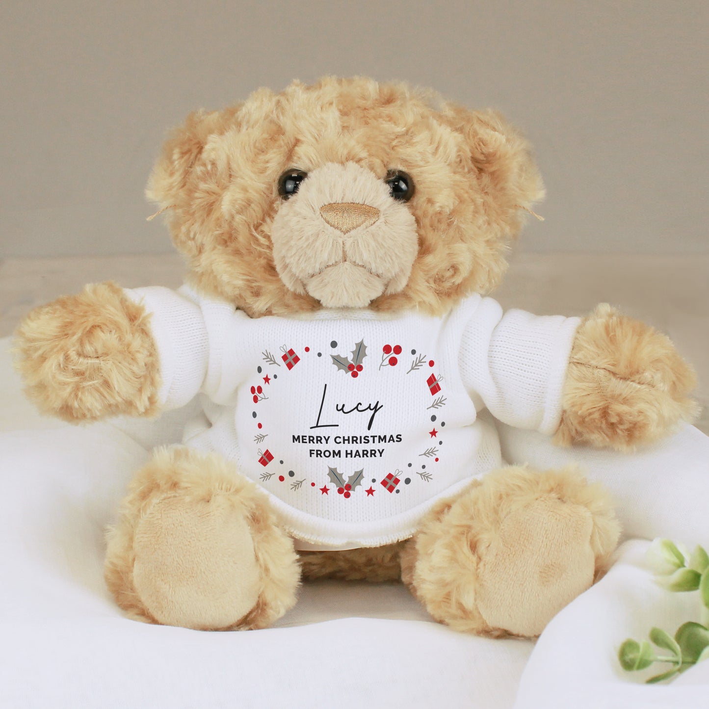 Personalised Christmas Teddy Bear - Personalise It!