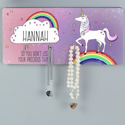 Personalised Unicorn Jewellery Hooks - Personalise It!