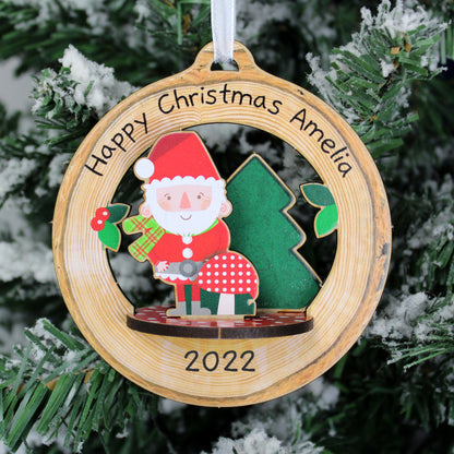 Personalised Make Your Own Toadstool Santa 3D Decoration Kit - Personalise It!