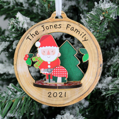 Personalised Make Your Own Toadstool Santa 3D Decoration Kit - Personalise It!