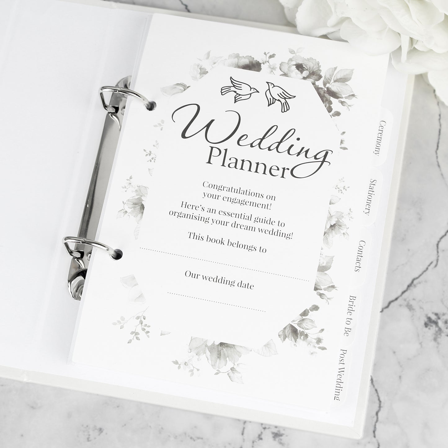 Personalised Floral Watercolour Wedding Planner - Personalise It!
