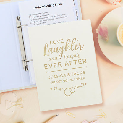 Personalised Happily Ever After Wedding Planner - Personalise It!