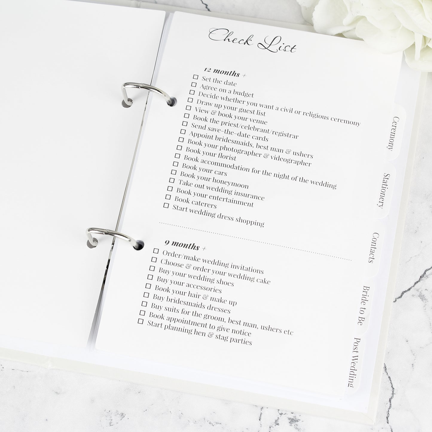 Personalised Botanical Free Text Wedding Planner - Personalise It!