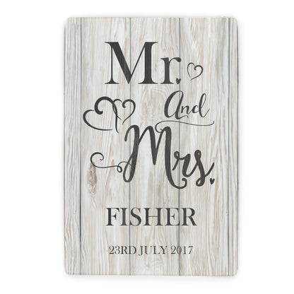 Personalised Mr & Mrs Metal Sign - Personalise It!