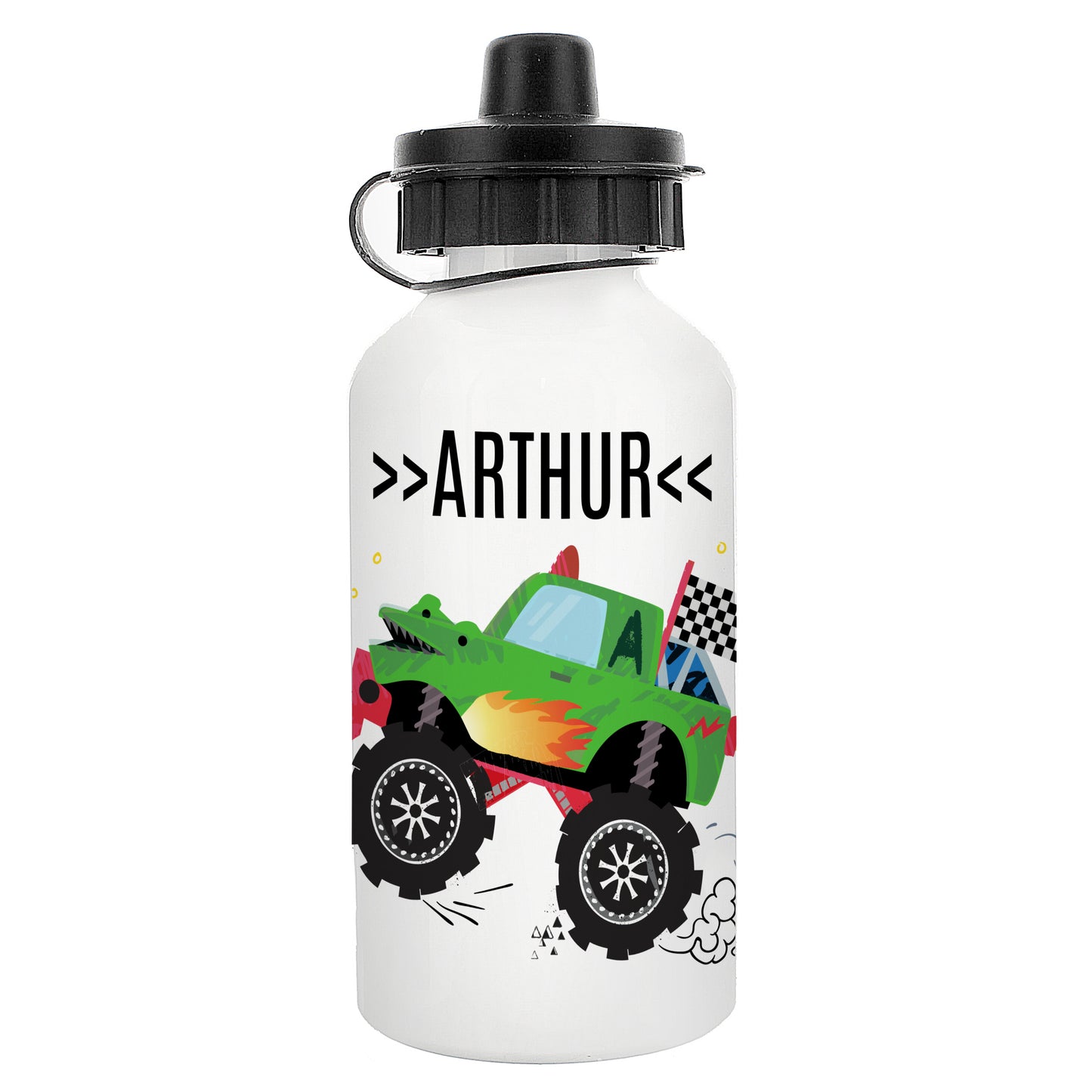 Personalised Monster Truck Drinks Bottle - Personalise It!