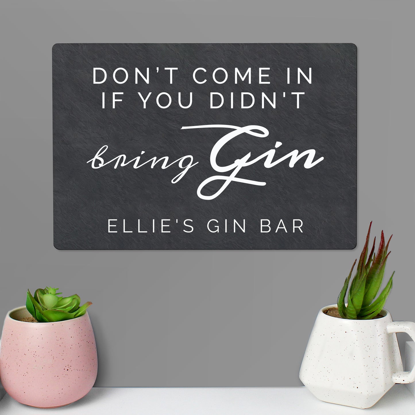 Personalised Gin Metal Sign - Personalise It!
