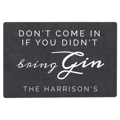 Personalised Gin Metal Sign - Personalise It!