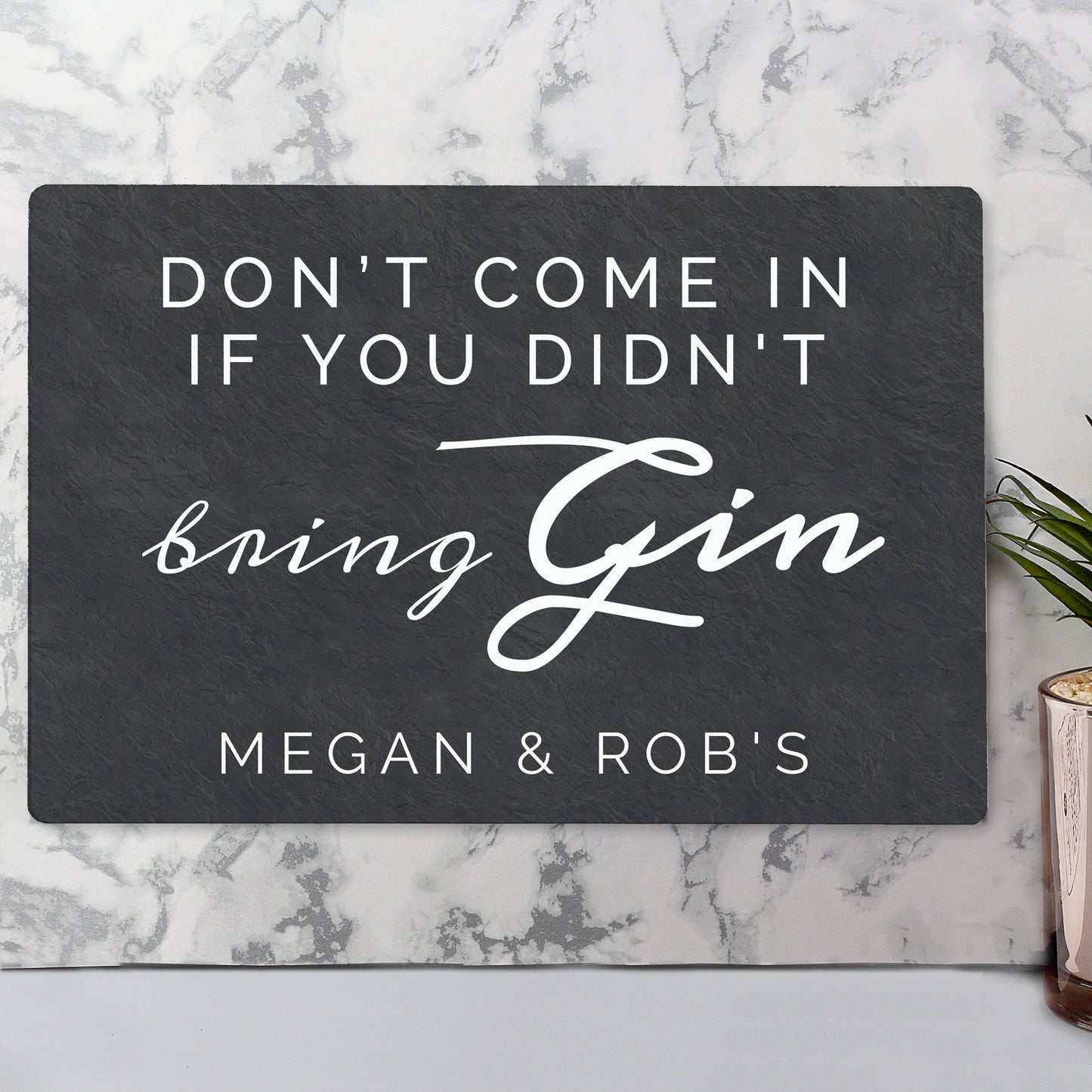 Personalised Gin Metal Sign - Personalise It!