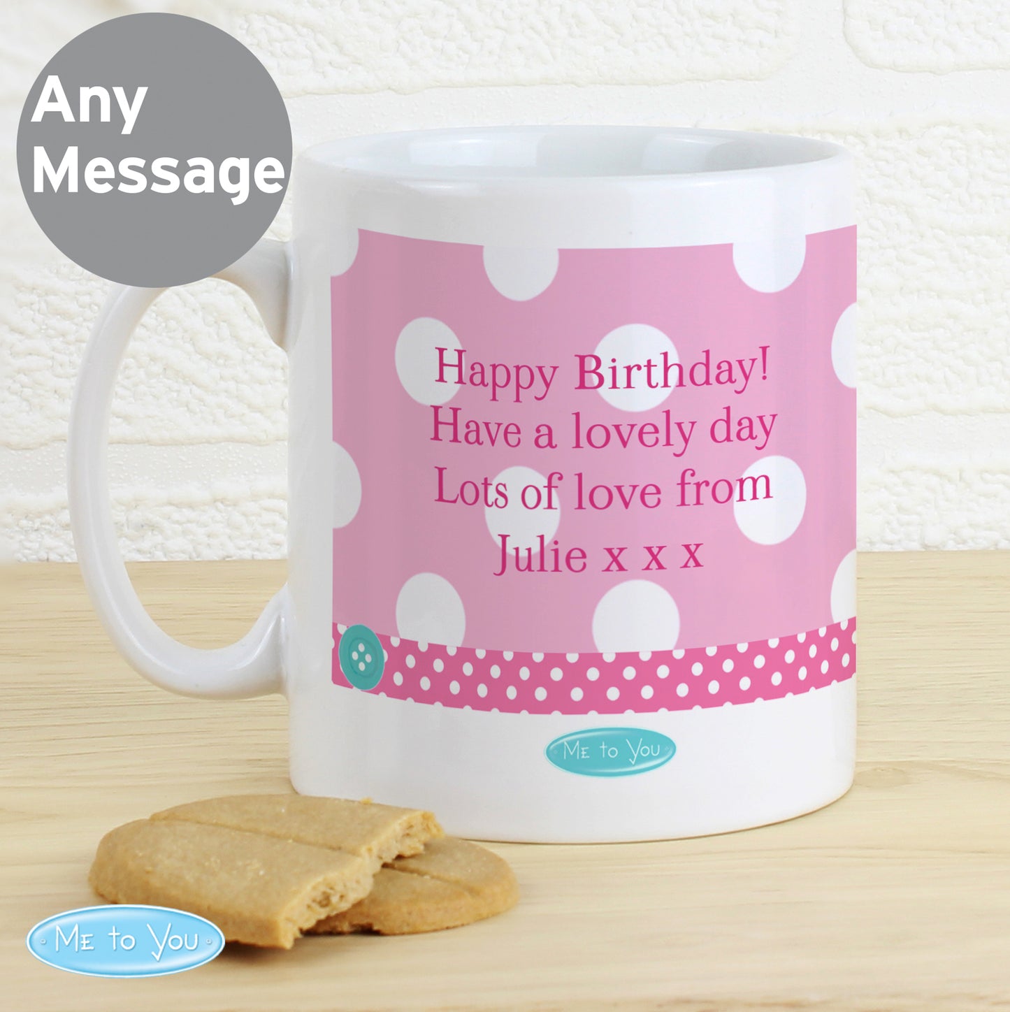 Personalised Me To You Birthday Big Age Female Mug - Personalise It!