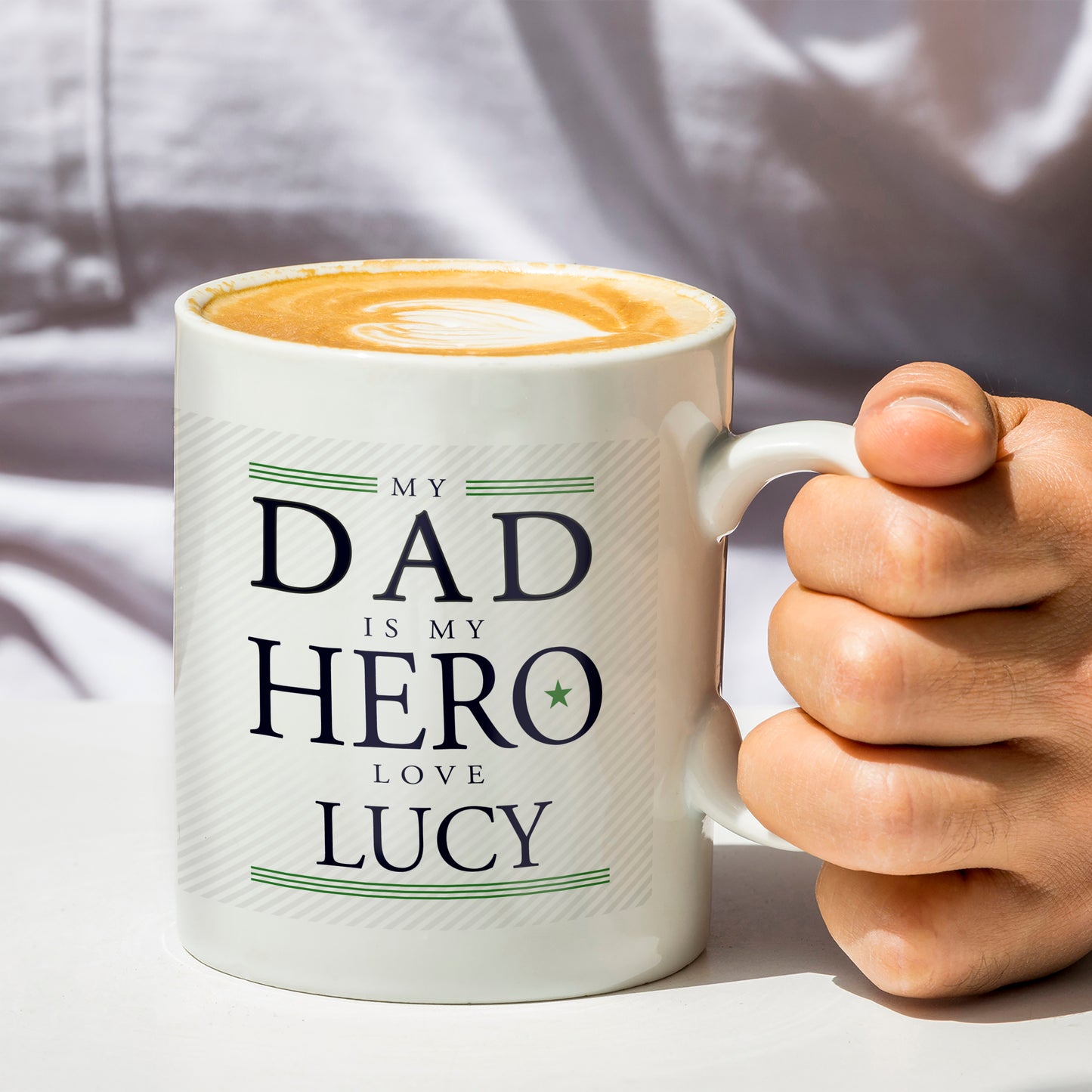 Personalised My Dad is My Hero Mug - Personalise It!