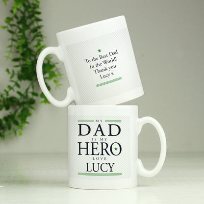Personalised My Dad is My Hero Mug - Personalise It!