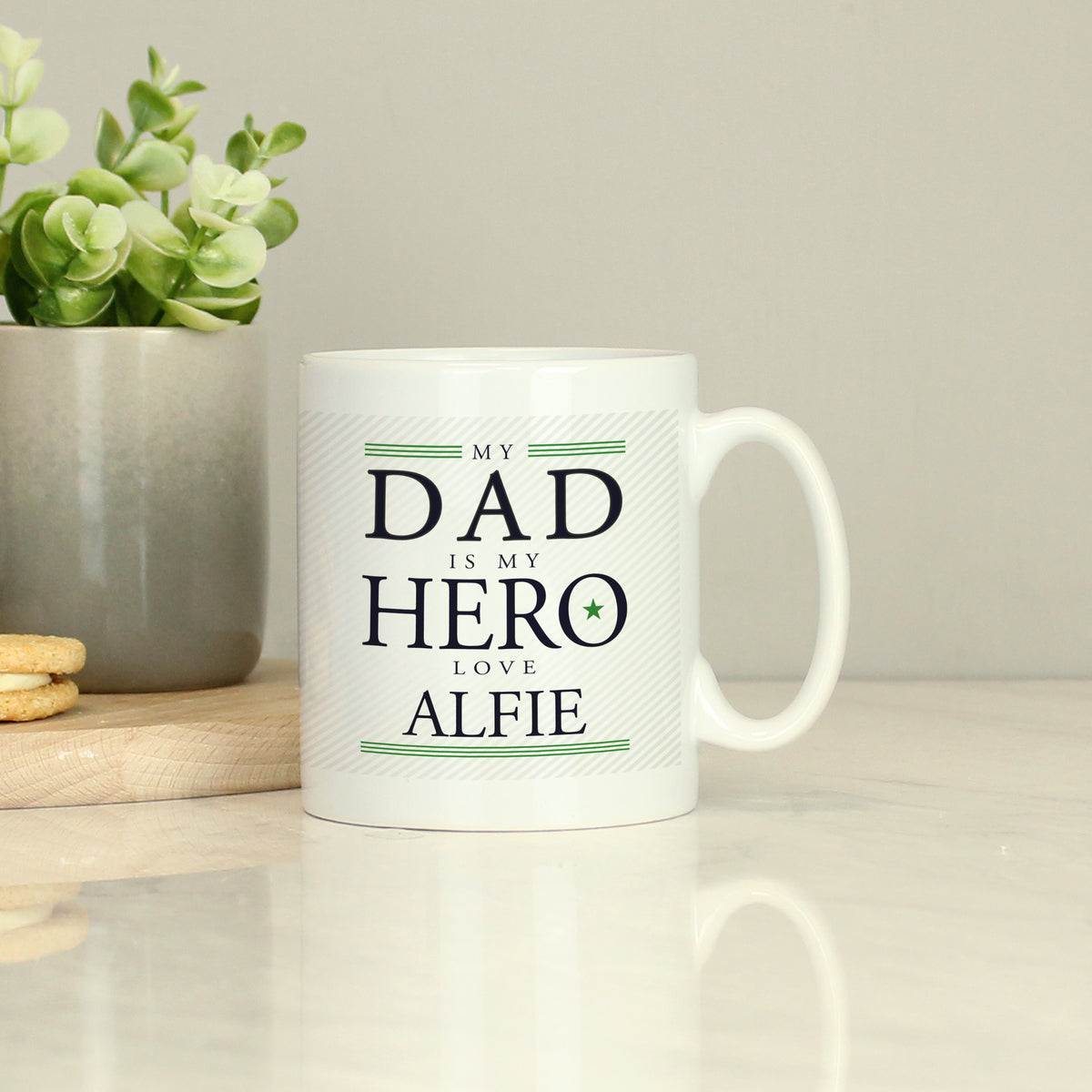Personalised My Dad is My Hero Mug - Personalise It!
