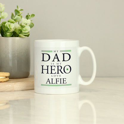 Personalised My Dad is My Hero Mug - Personalise It!