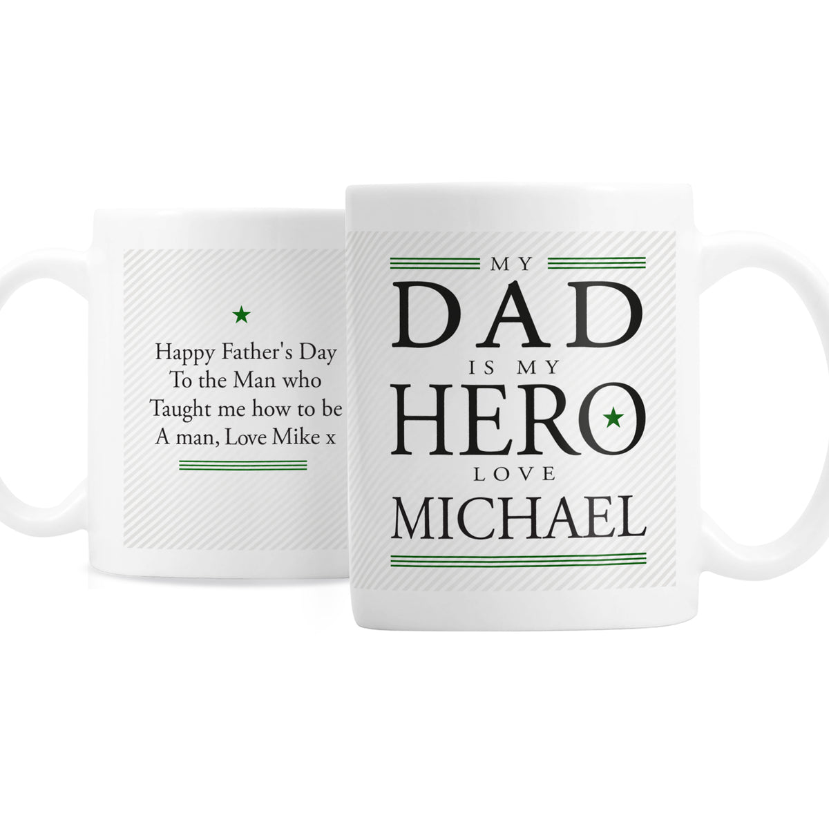 Personalised My Dad is My Hero Mug - Personalise It!