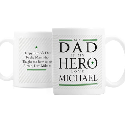 Personalised My Dad is My Hero Mug - Personalise It!