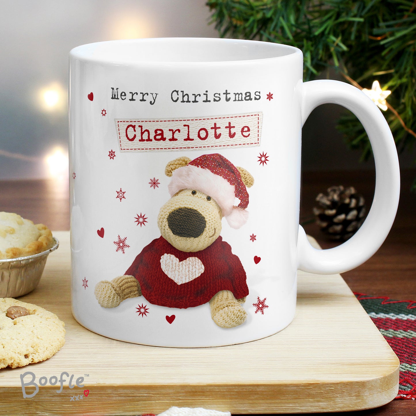 Personalised Boofle Christmas Love Mug - Personalise It!