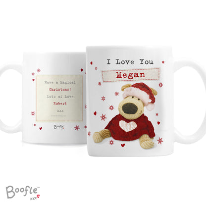 Personalised Boofle Christmas Love Mug - Personalise It!