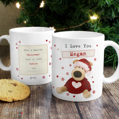 Personalised Boofle Christmas Love Mug - Personalise It!