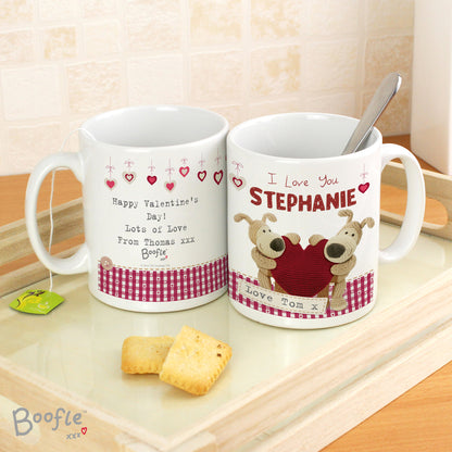 Personalised Boofle Shared Heart Mug - Personalise It!