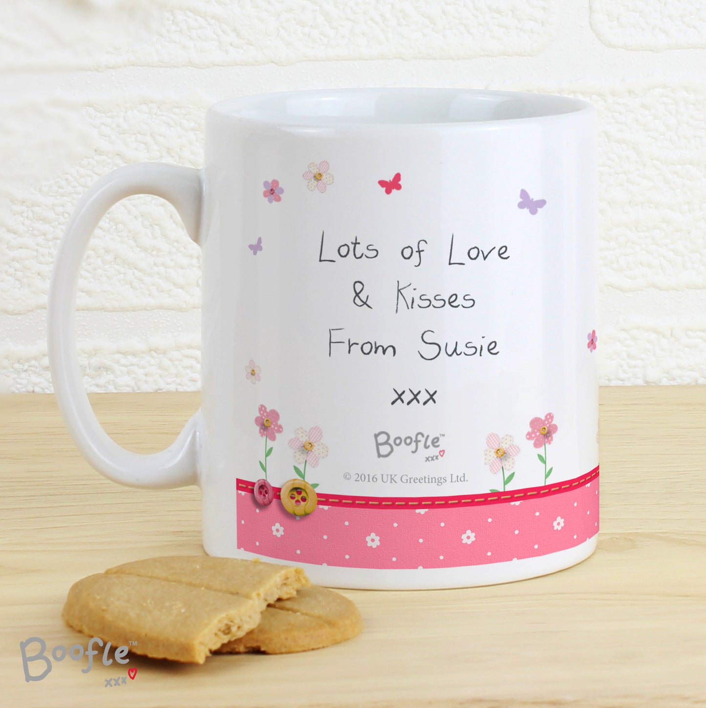 Personalised Boofle Flowers Mug - Personalise It!