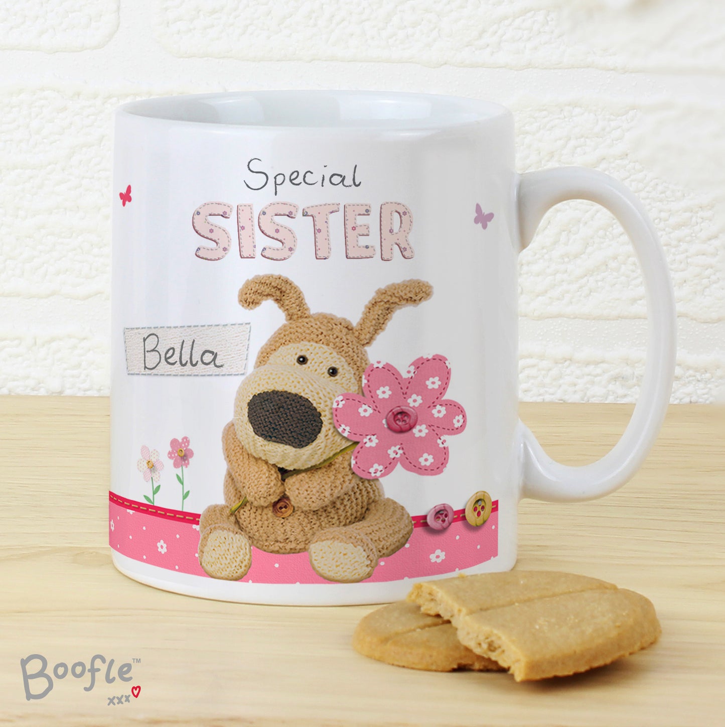 Personalised Boofle Flowers Mug - Personalise It!