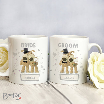 Personalised Boofle Wedding Couple Mug Set - Personalise It!