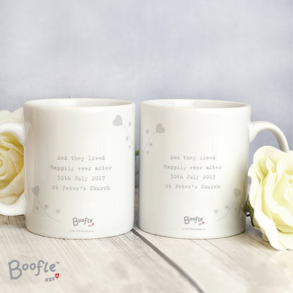Personalised Boofle Wedding Couple Mug Set - Personalise It!