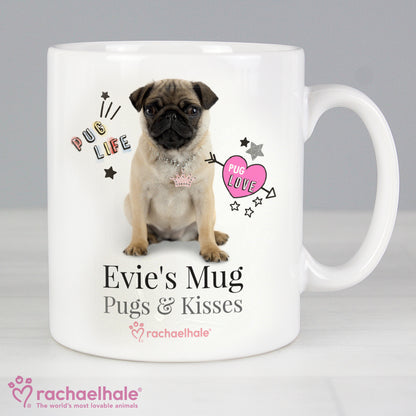 Personalised Rachael Hale Doodle Pug Mug - Personalise It!