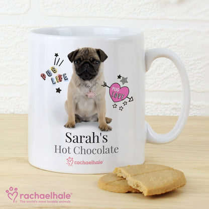 Personalised Rachael Hale Doodle Pug Mug - Personalise It!