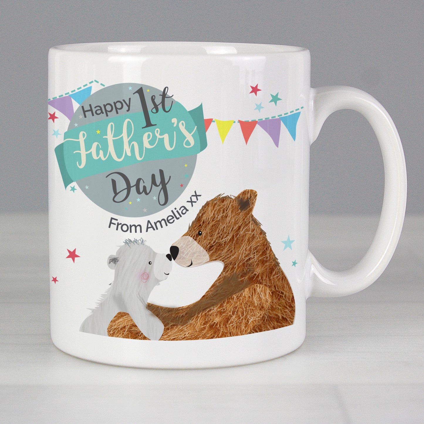 Personalised 1st Father's Day Daddy Bear Mug - Personalise It!