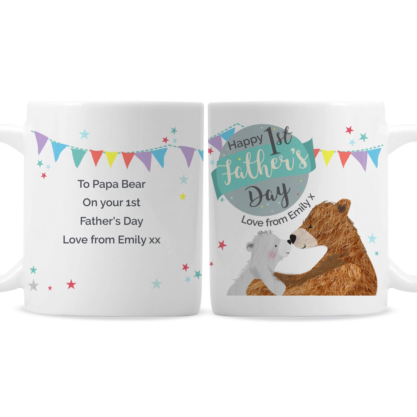 Personalised 1st Father's Day Daddy Bear Mug - Personalise It!